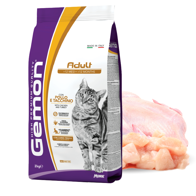 Gemon丨鮮火雞加雞 成貓配方 2kg (GEM-7158)