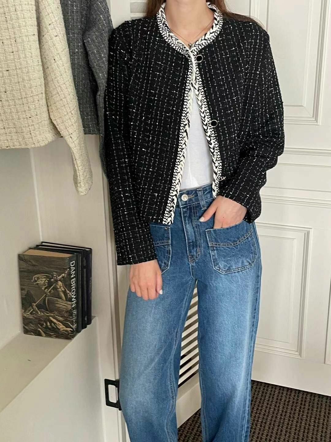 JK#14117 🤎法系磨面外套