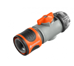 德國"GARDENA" 1/2"-5/8" 開關中途接頭-[2942-20]