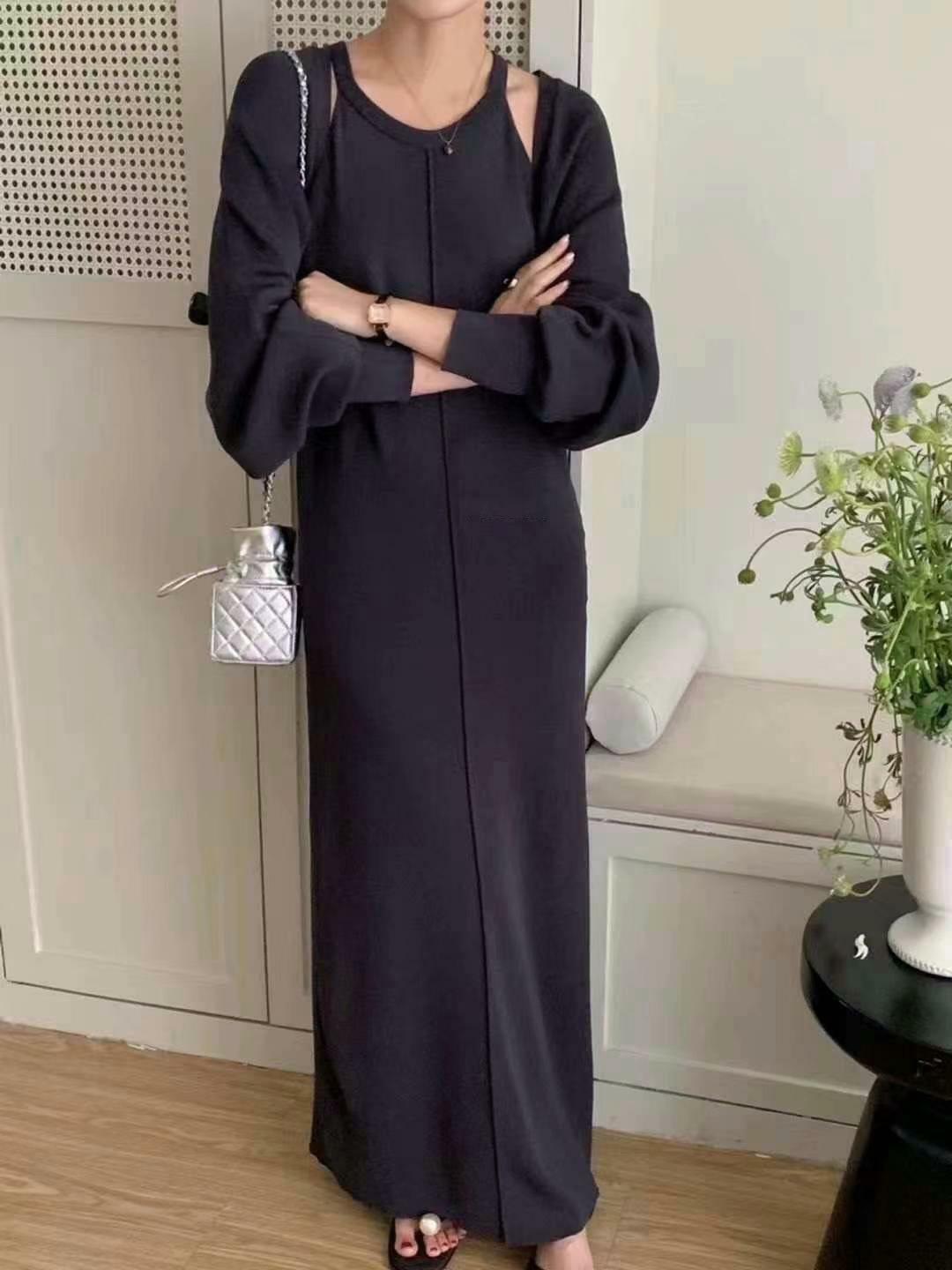 SET#14120 🤎小彎彎外套入肩裙套裝