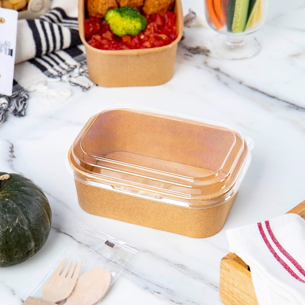 OPS透明長方形碗蓋 170口徑 1/2/3號