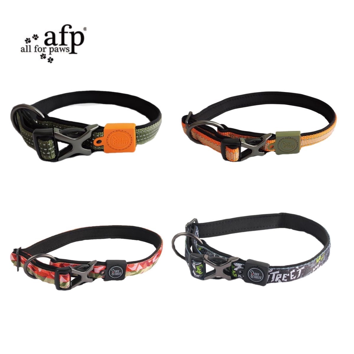 【AFP】街頭系列-犬用項圈 S-L (四種顏色)