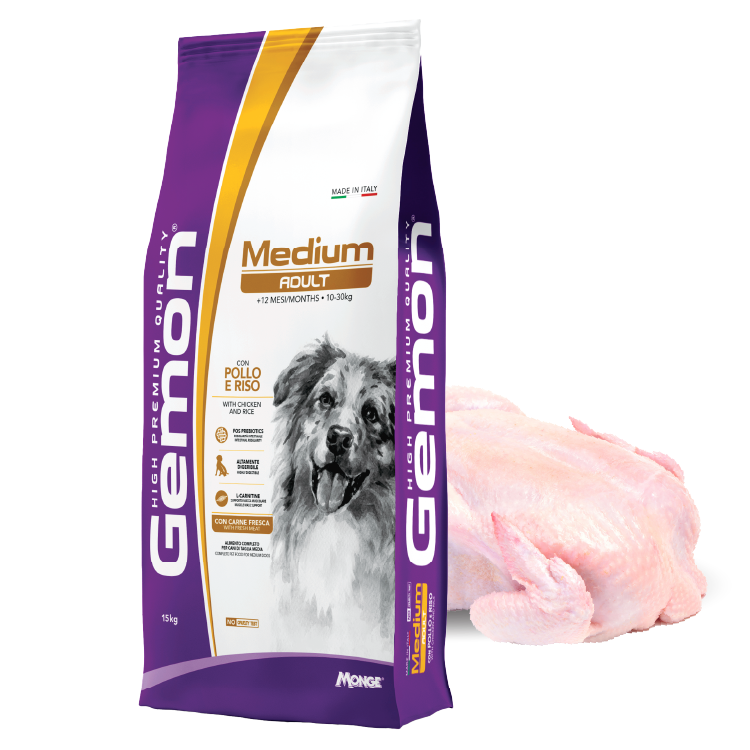 Gemon 鮮雞肉米飯 中型成犬配方 15kg (GEM-6081)*