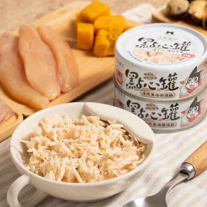 汪喵星球 點心罐 嫩雞絲 無膠副食罐 80g (湯罐) (貓狗適用)