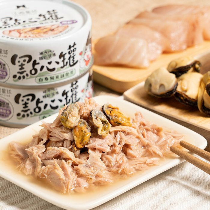 汪喵星球 點心罐 鮪魚綠貽貝 無膠副食罐 80g (湯罐) (貓狗適用)