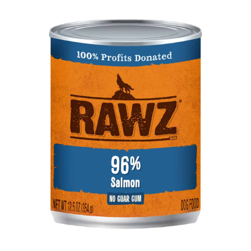 Rawz Meat Gum Free Cans For Dog - 96% Salmon．354g【12cans】