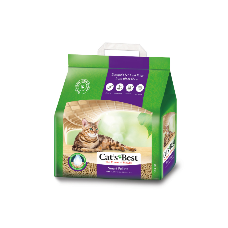 Cat's Best 粗條不黏毛粘結木貓砂 20L (10KG)