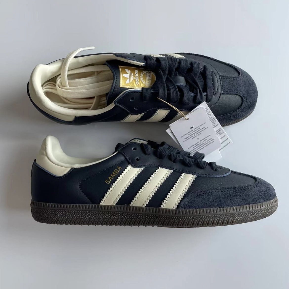 代購 adidas originals samba "navy blue"海軍藍 休閒版鞋 ID2056