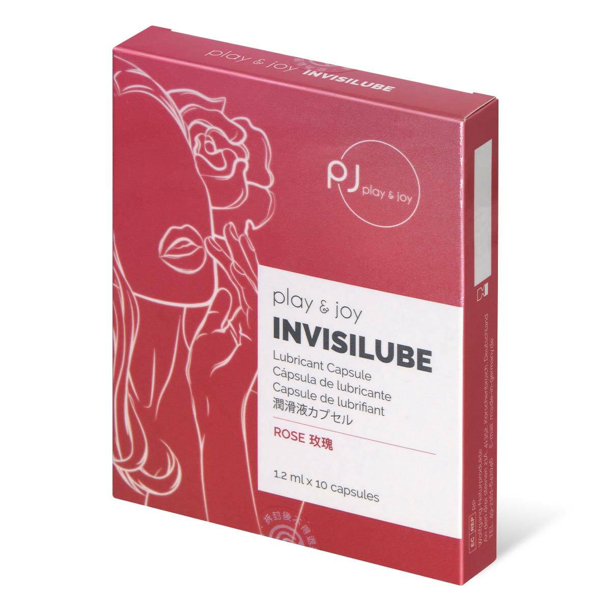 PLAY & JOY 隱形潤滑液膠囊 1.2ml 10 粒裝 (玫瑰香味)
