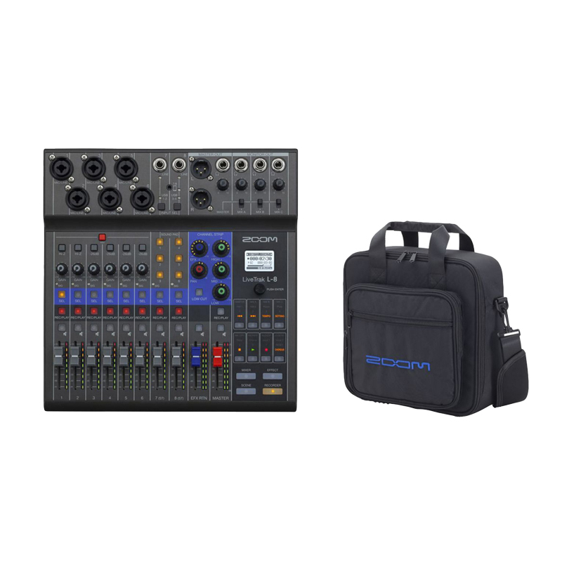 ZOOM L-8 LiveTrak 混音器 旅行組