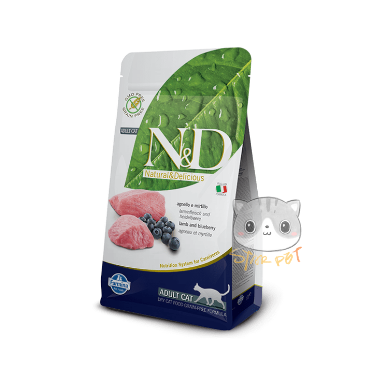 Farmina N&D Lamb & Blueberry Adult Cat 5kg