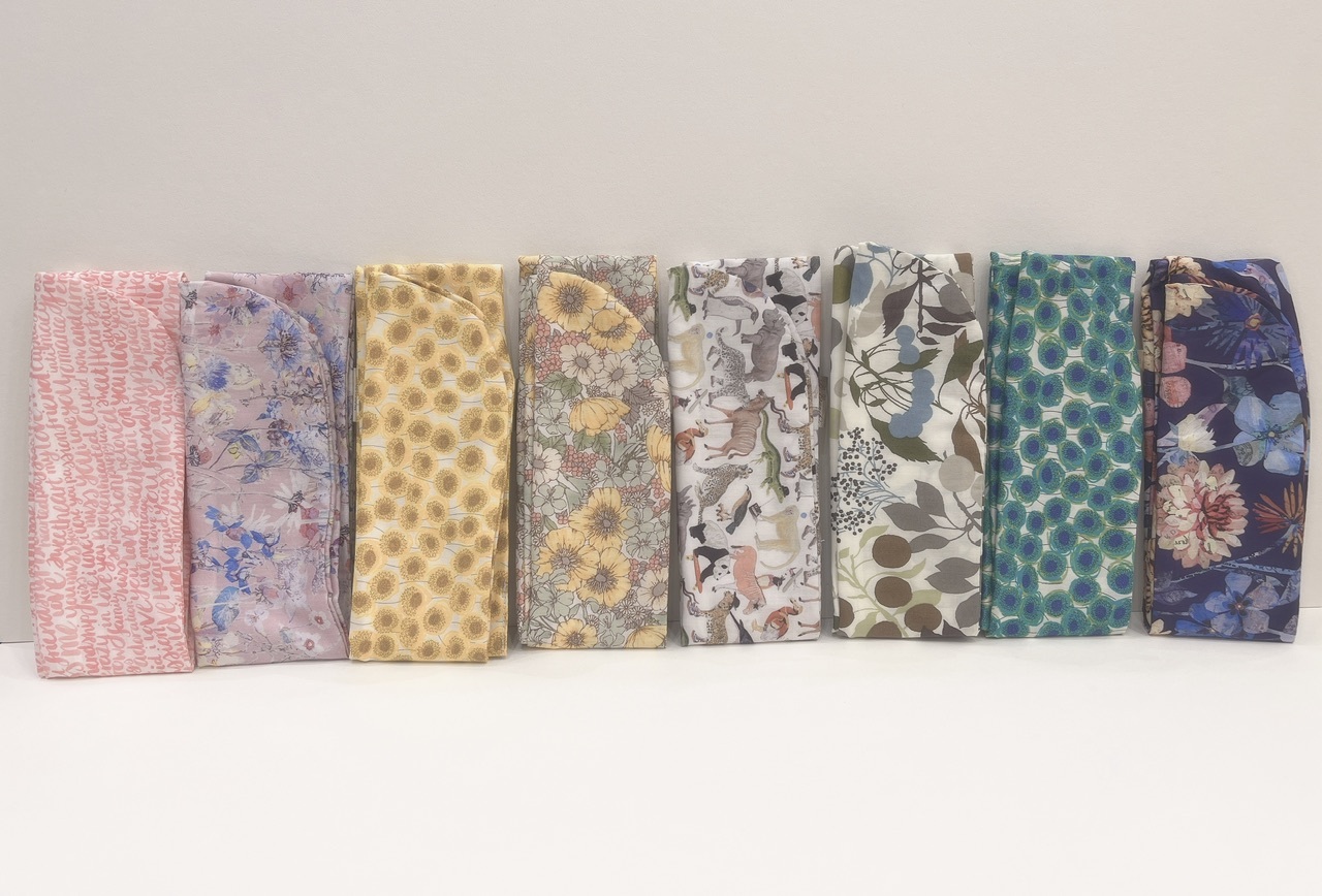 限定品lb英國花布 鋼絲髮帶