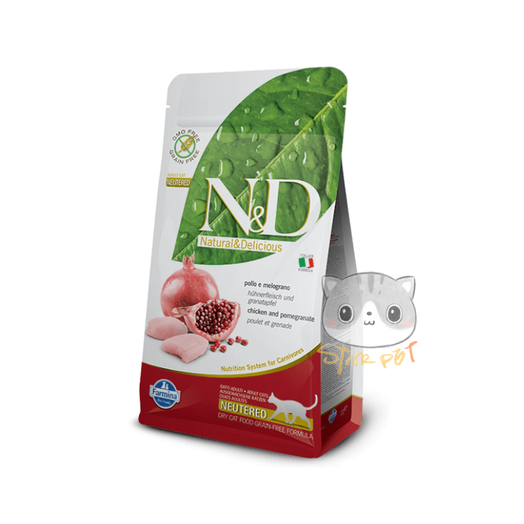 Farmina N&D Chicken & Pomegranate NEUTERED Formula for Adult Cats 5kg