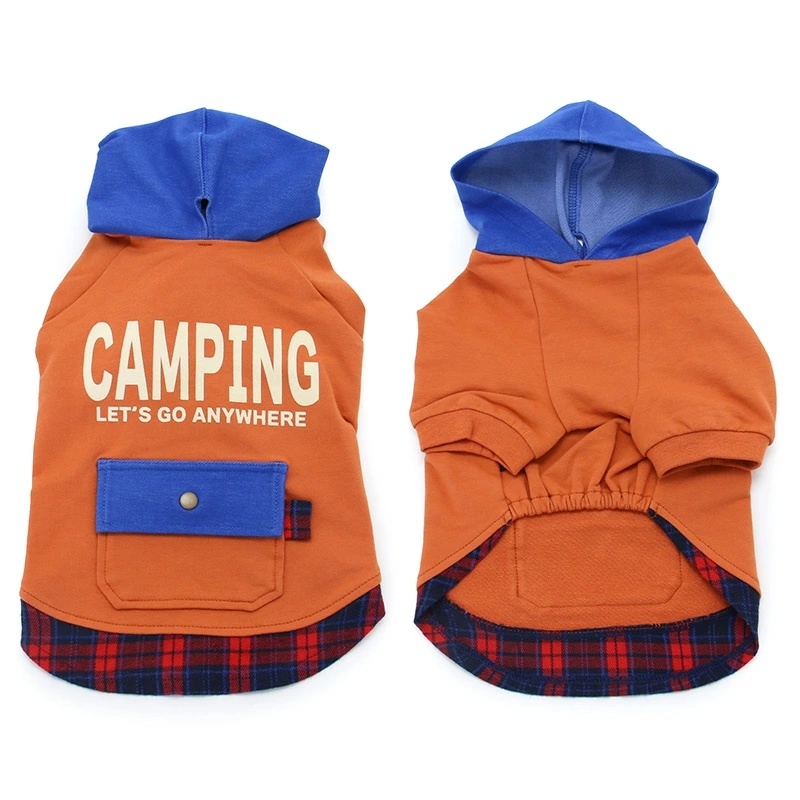 【Pet Paradise】Square Pocket Hoodie - Orange <550-17624>