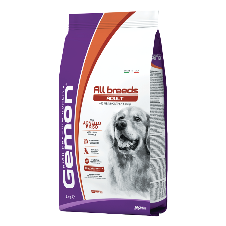 Gemon丨鮮羊肉米飯 成犬配方 3kg (GEM-6111)