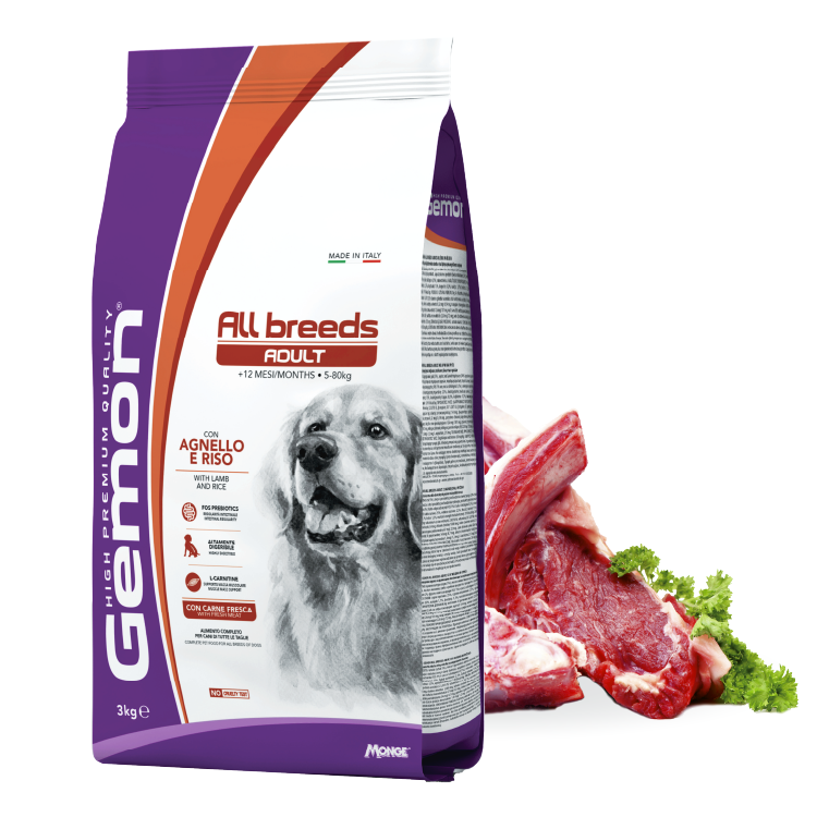 Gemon丨鮮羊肉米飯 成犬配方 3kg (GEM-6111)