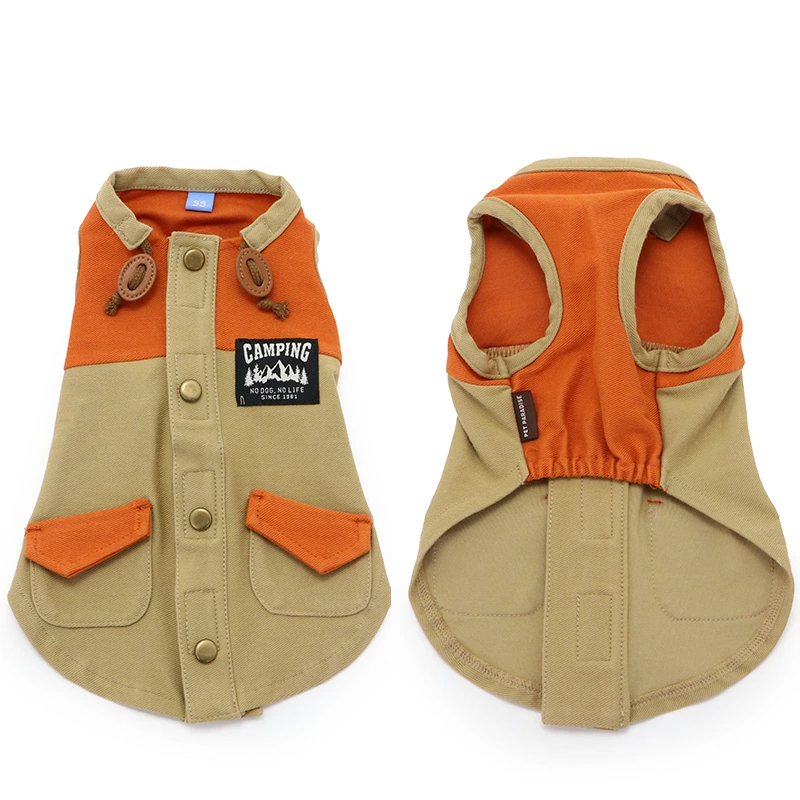 【Pet Paradise】Back-Opening Vest - Orange <550-17519>