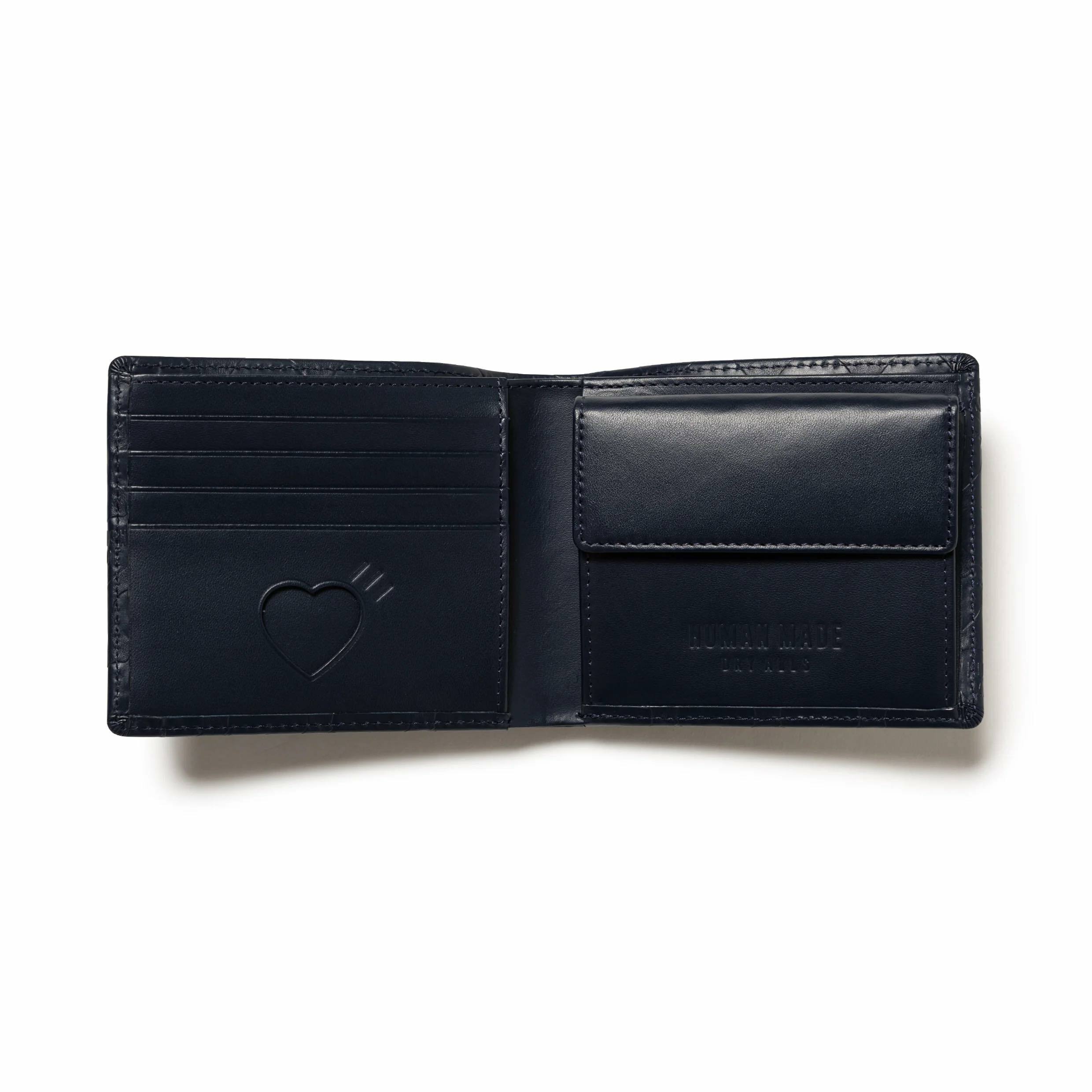 Human Made Leather Wallet (Navy)