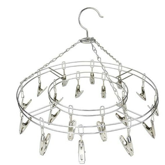 15夾不鏽鋼圓形曬衣架31cm / 輕鬆購五金百貨 / 現貨 / 03-21-01