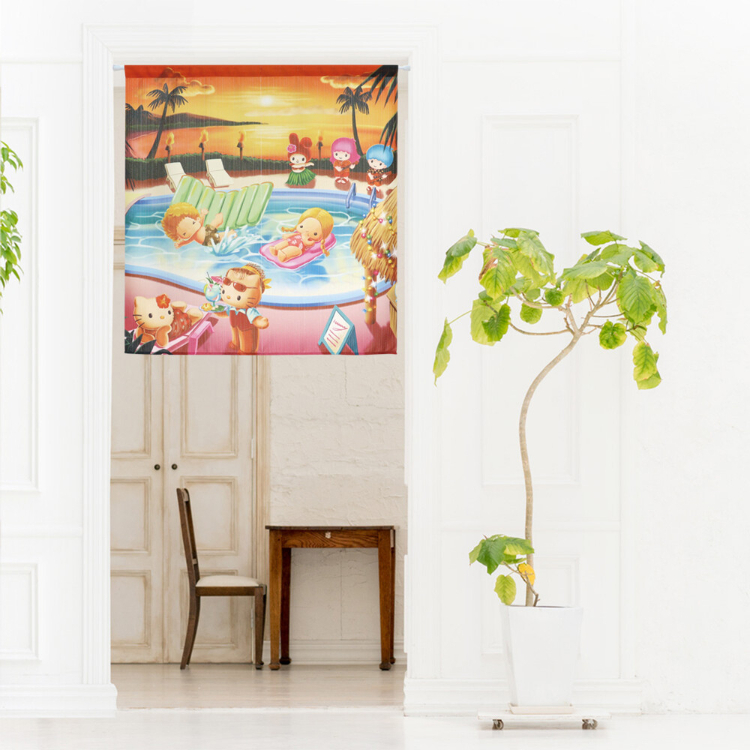 Sanrio 公仔大集合短門簾 85×90cm 池畔 #CM23SD-21249