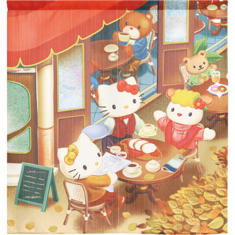Sanrio 公仔大集合短門簾 85×90cm 咖啡店 #CM23SD-21250
