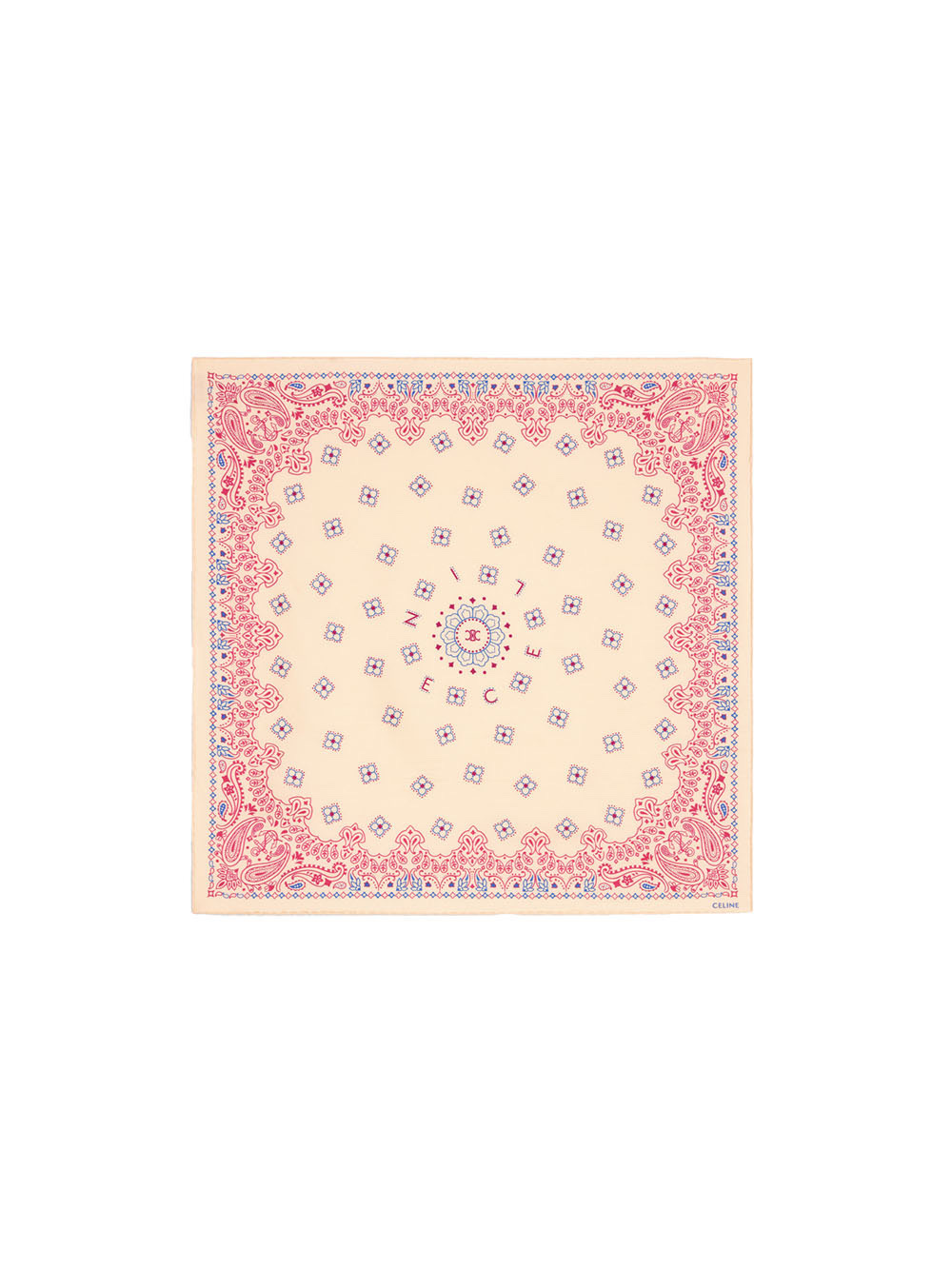 CELINE BANDANA IN SILK TWILLPAILLE-T