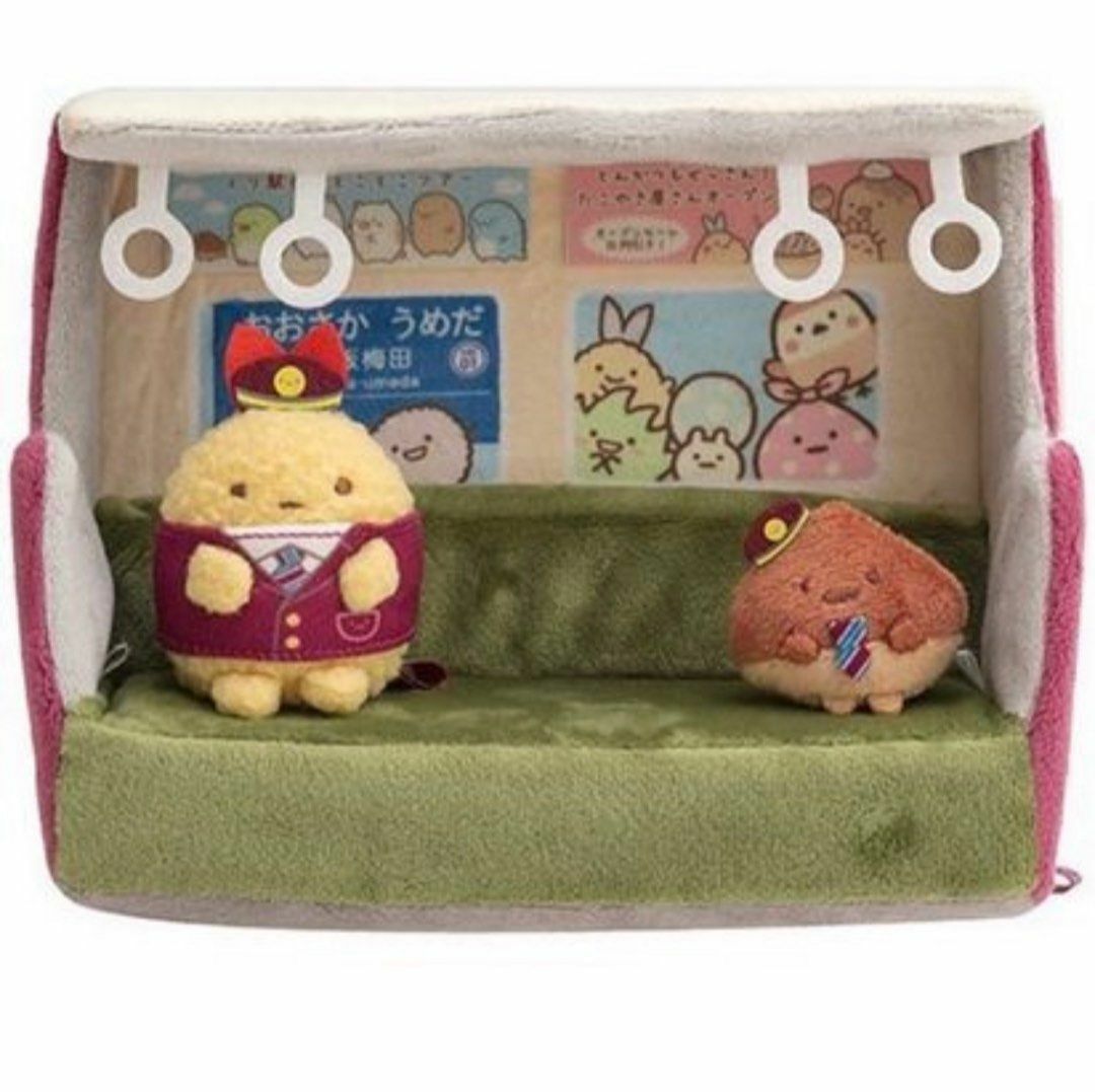 日本限定-角落生物 阪急線限定車廂場景+炸蝦&栗子車長手玉