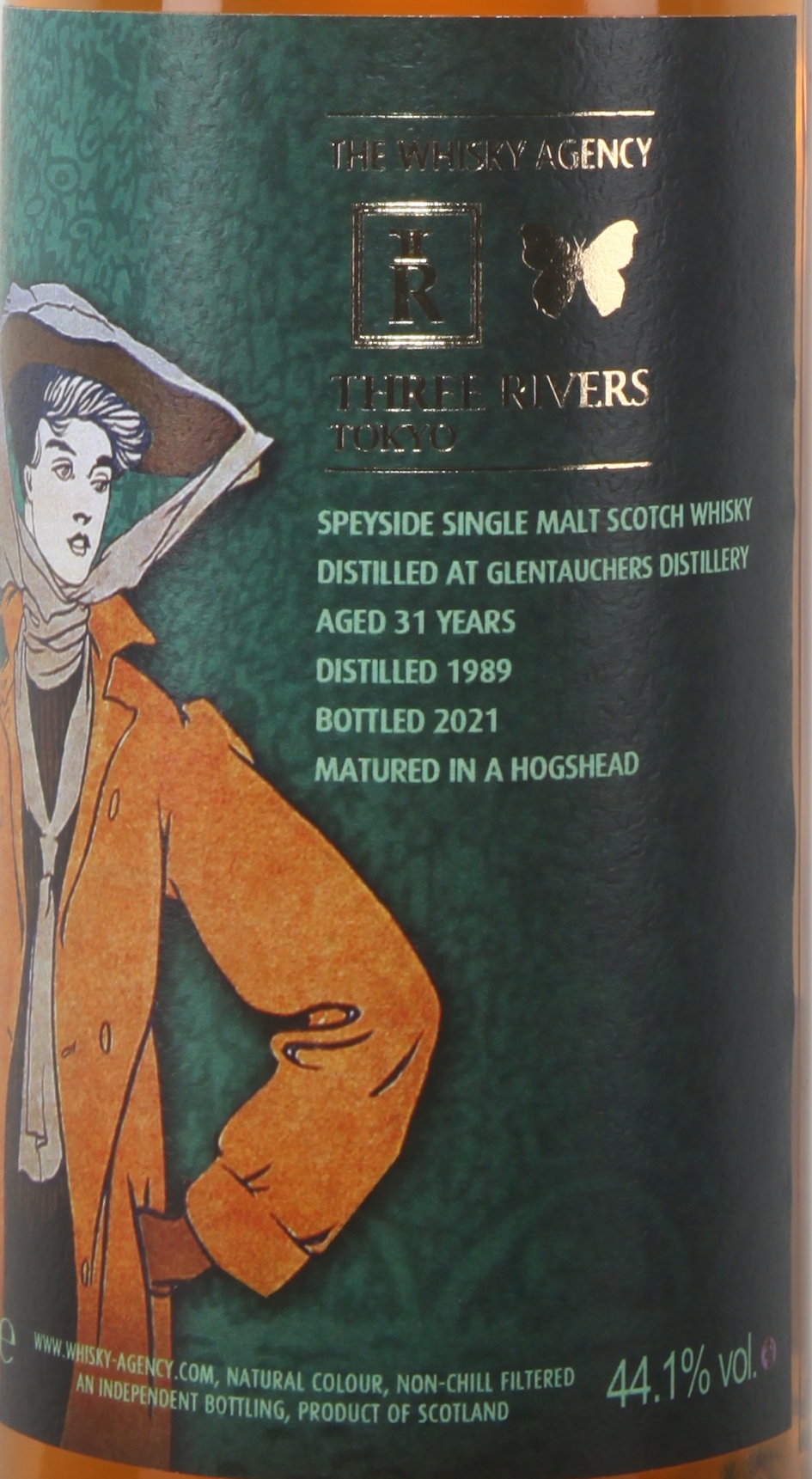 Glentauchers 1989/2021 31YO Hogshead 44.1% The Whisky Agency x Three Rivers Tokyo