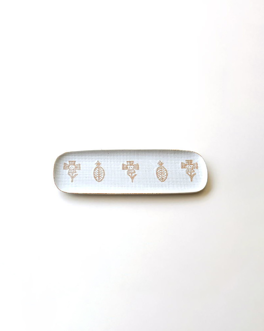 瀨戶燒 HANA to HA長碟 白色｜KANESAN1893