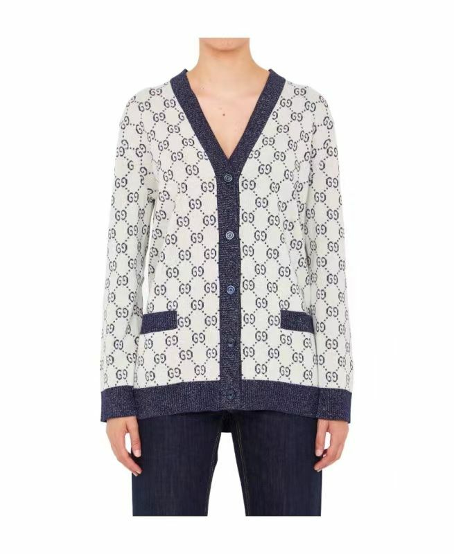 Gucci 女款象牙色針織開衫 692727  XKB54  9071 -T