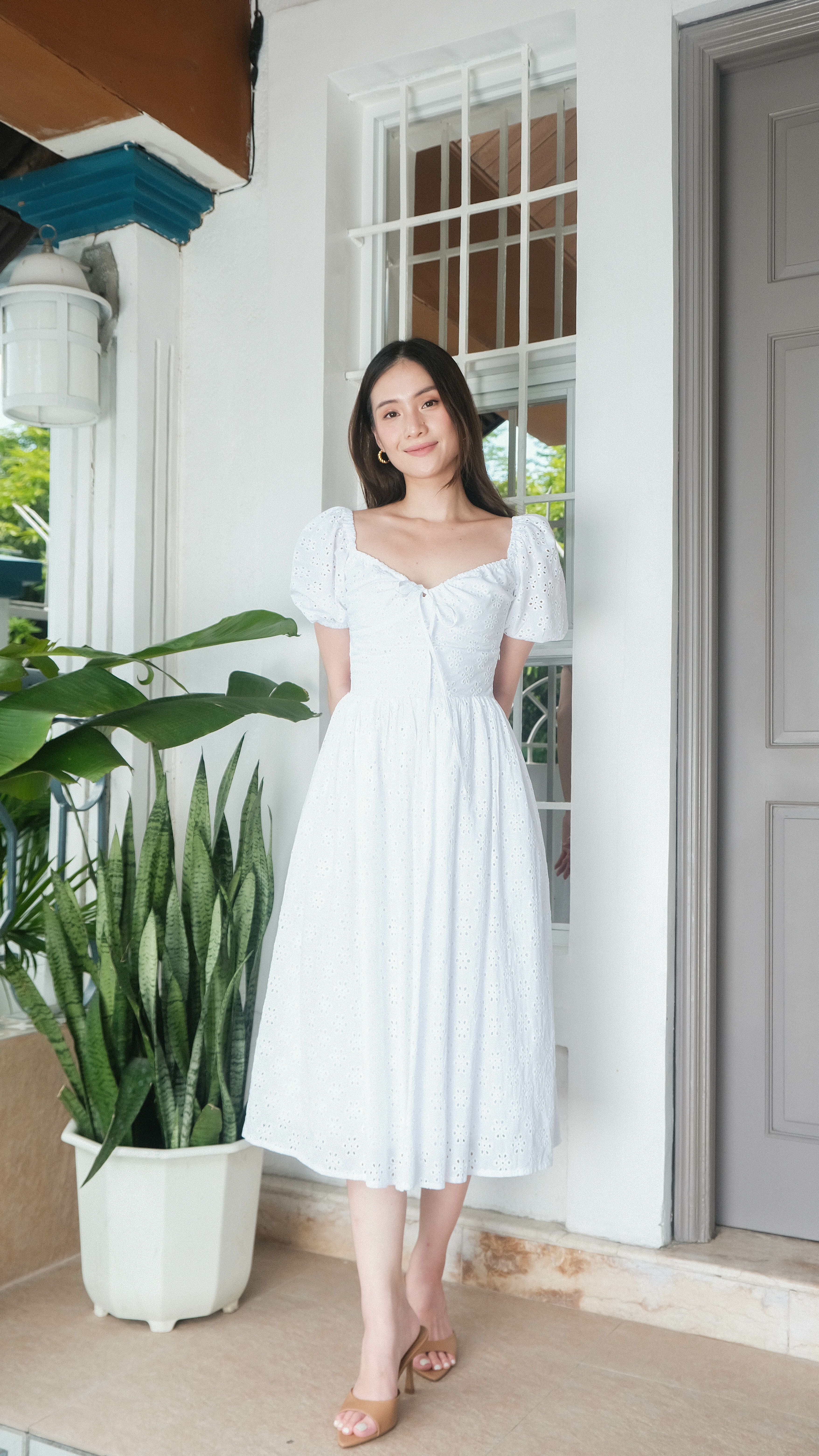 Maize Broderie Dress