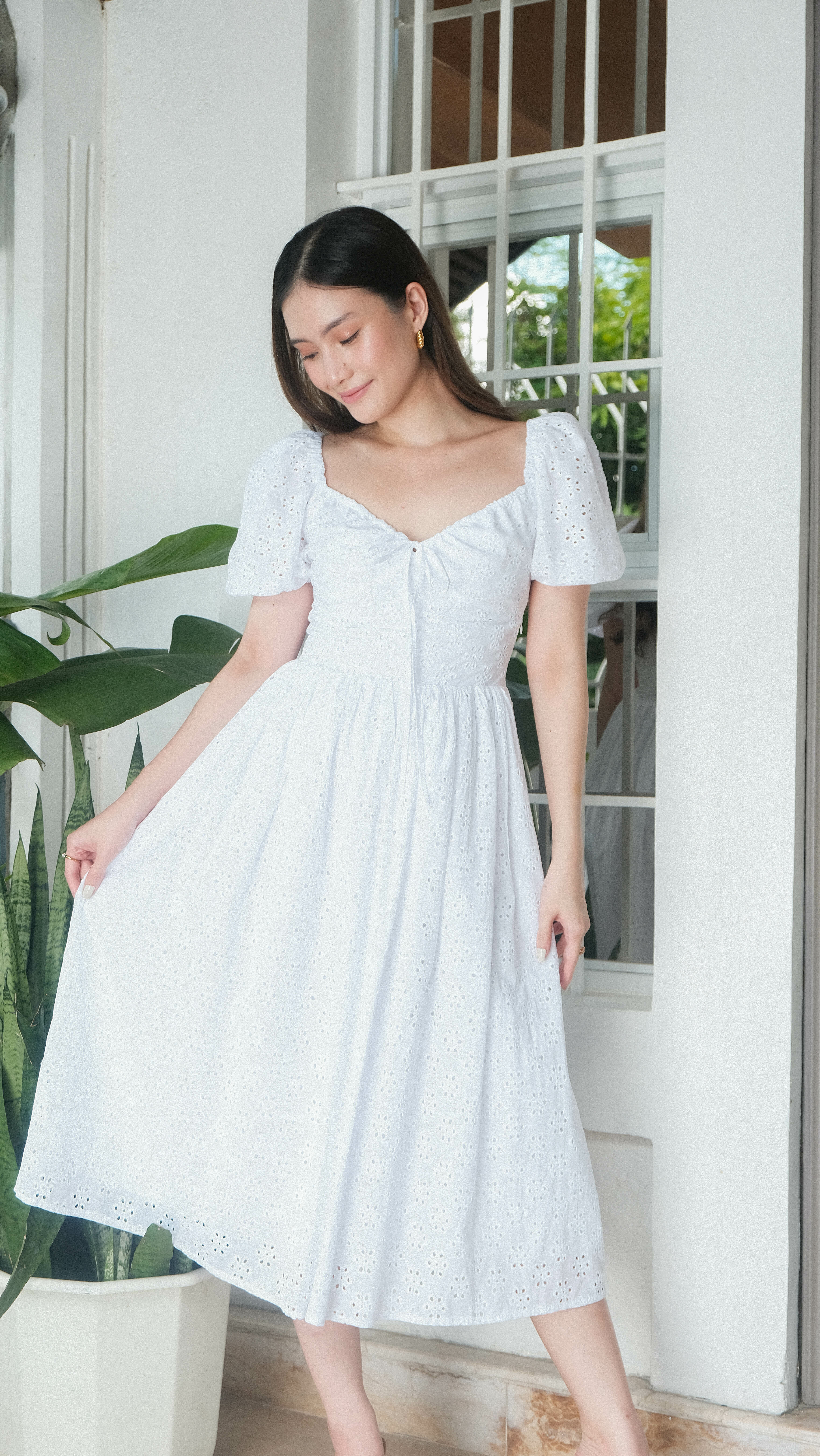 Maize Broderie Dress