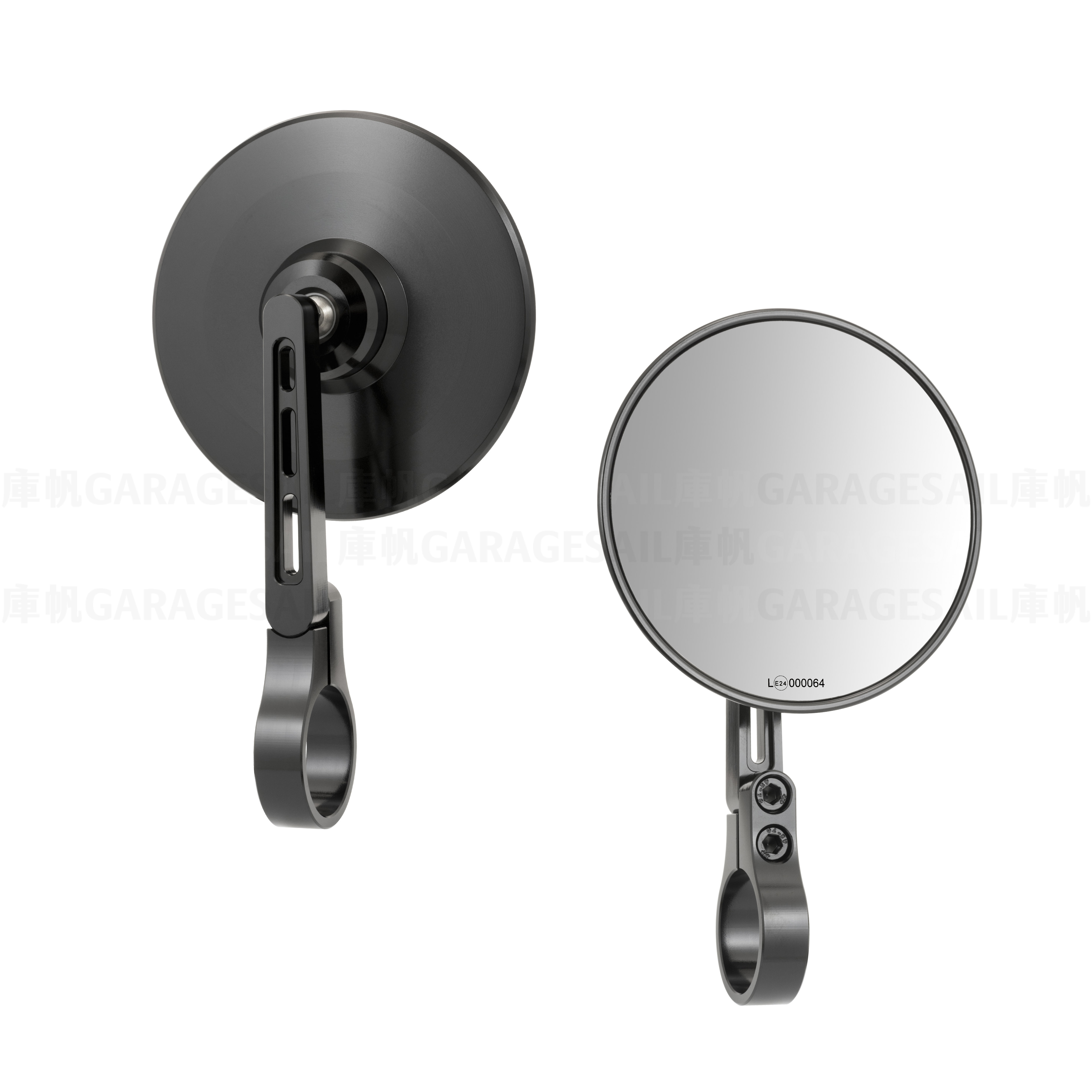 把手端 後照鏡 4吋圓 圓碟 D1