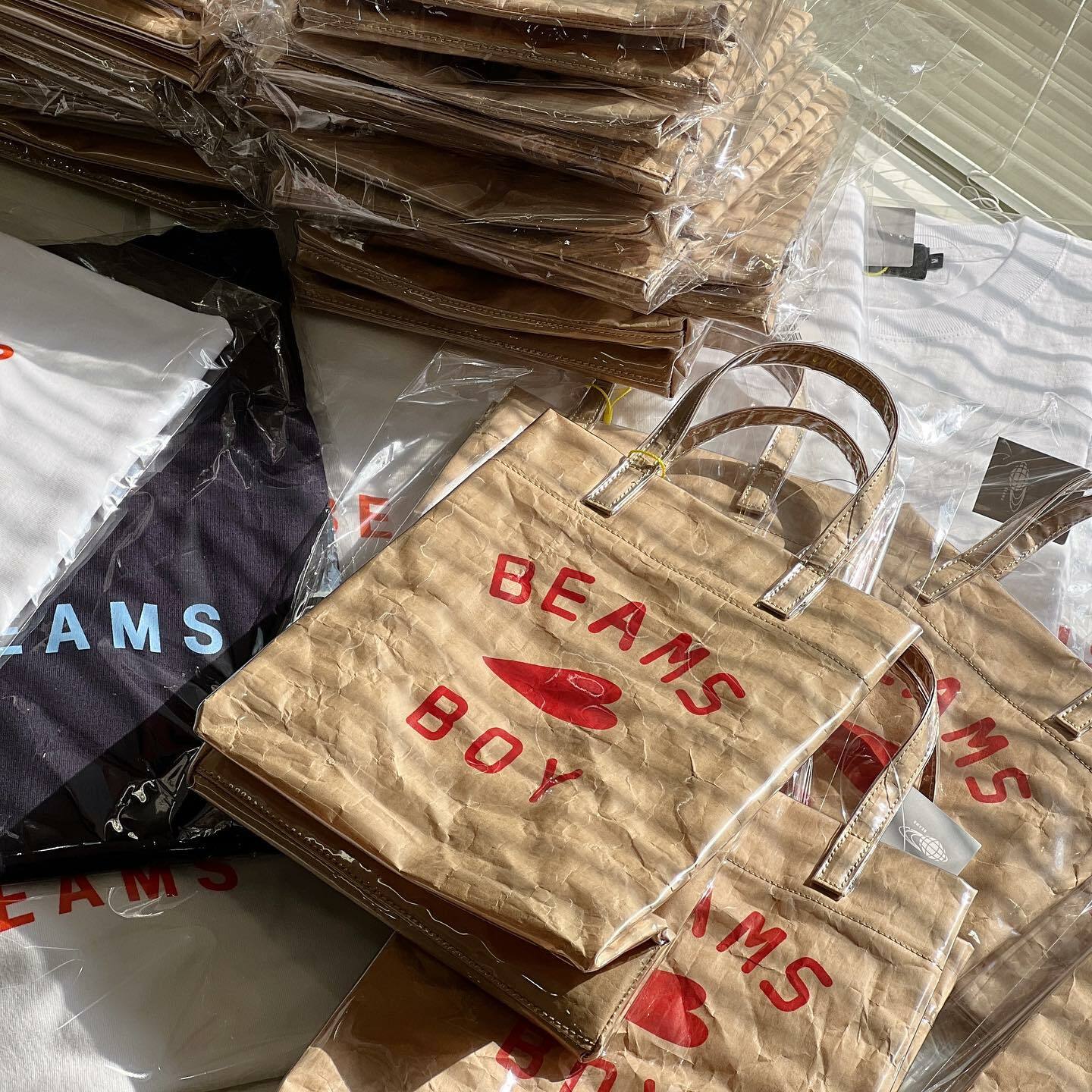 BEAMS BOY LOGO PAPER PVC TOTE (限時預訂中!)