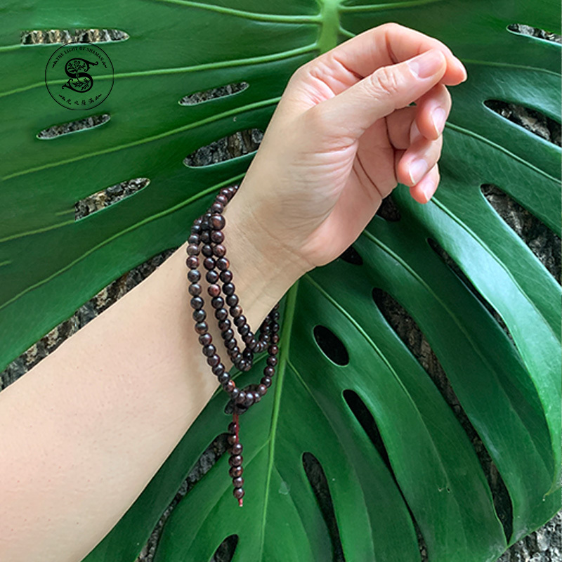 稀有難得聖物 寮國雷劈降真木手工製作雷劈降真木 108念珠 手珠