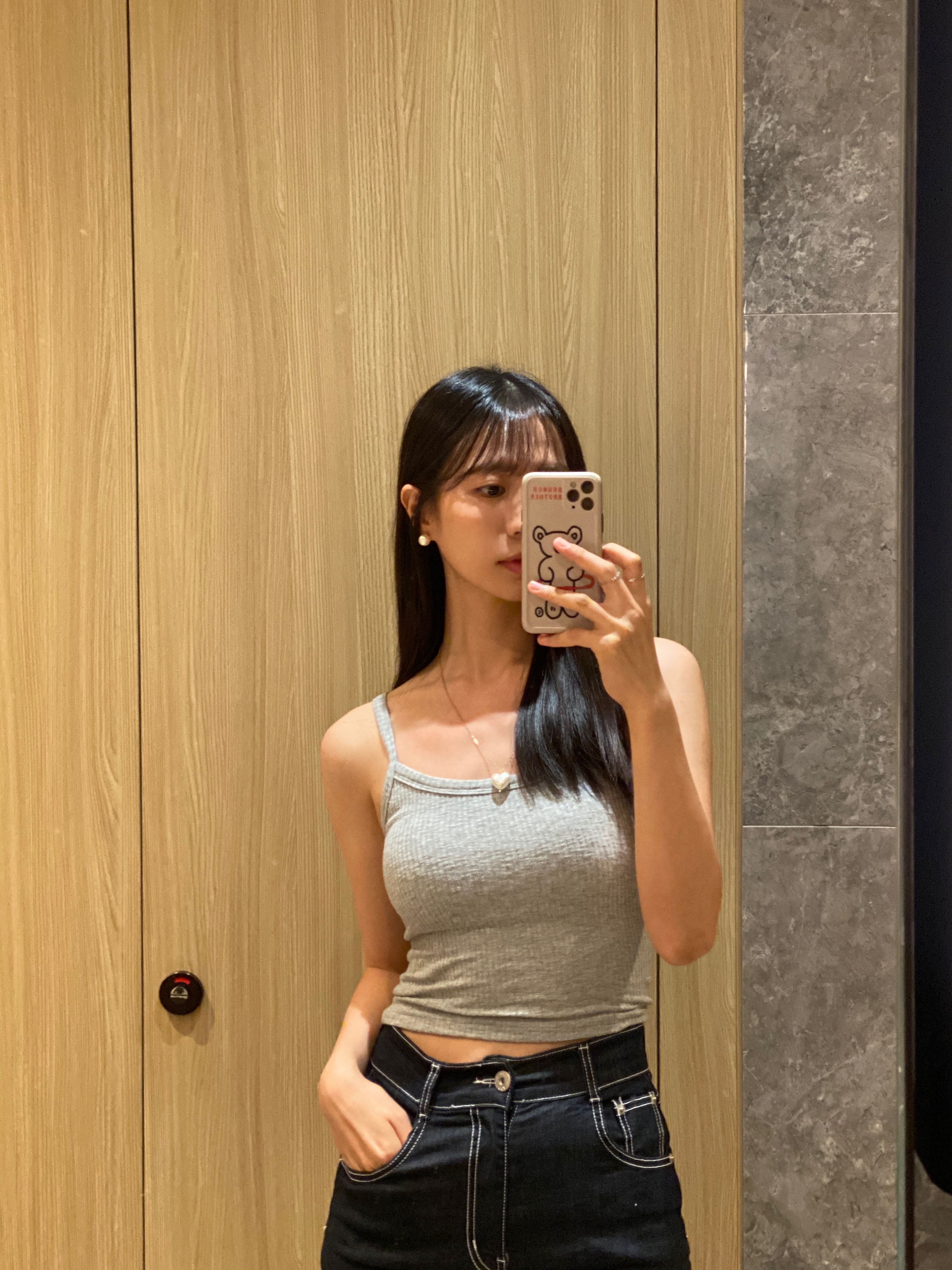 (現貨) 顯身材! 連PAD彈性背心 T8206 (灰//白)