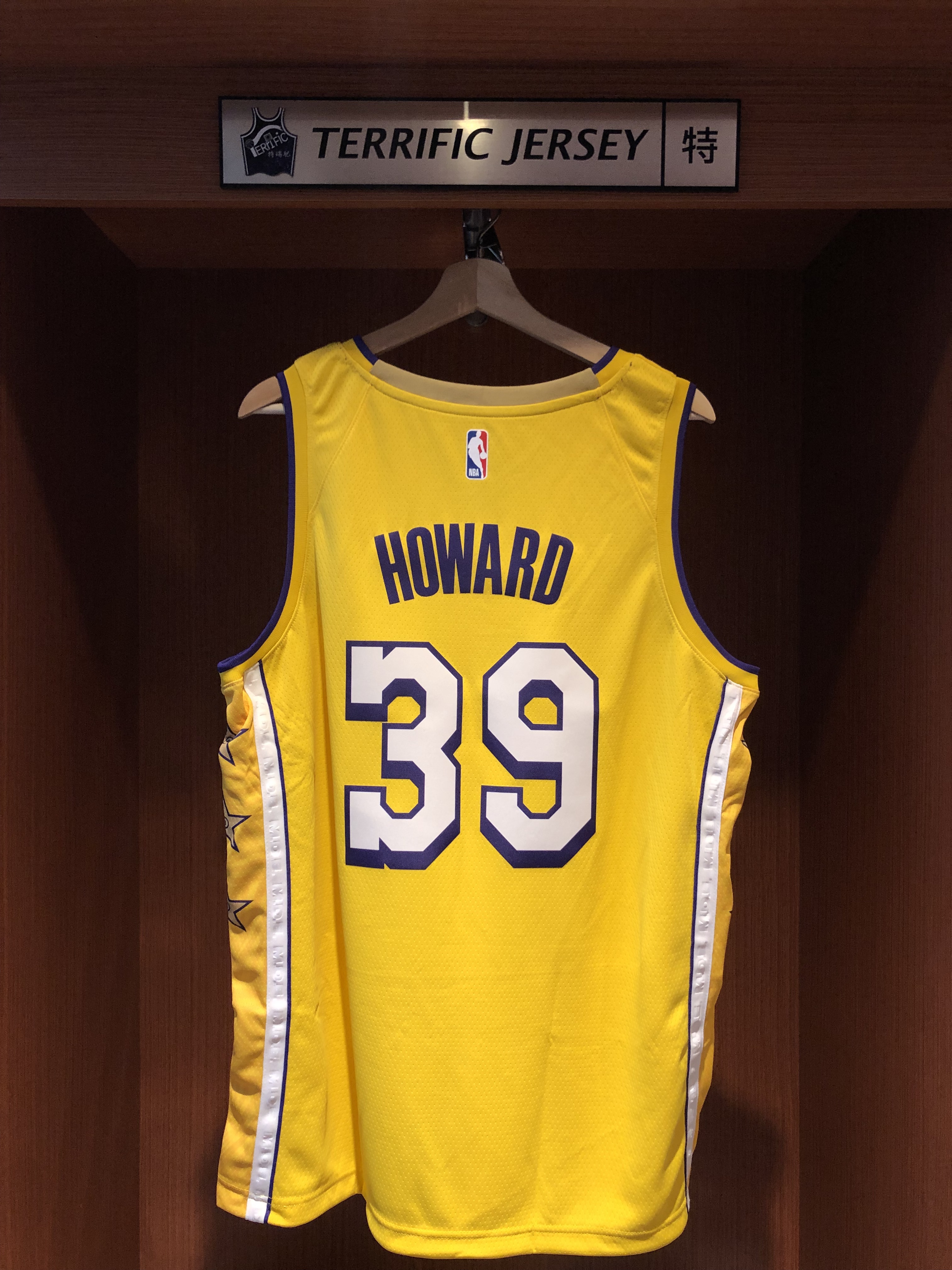 NBA球衣 Dwight Howard 洛杉磯湖人城市 City Nike Swingman 球迷版 熱轉印 全新