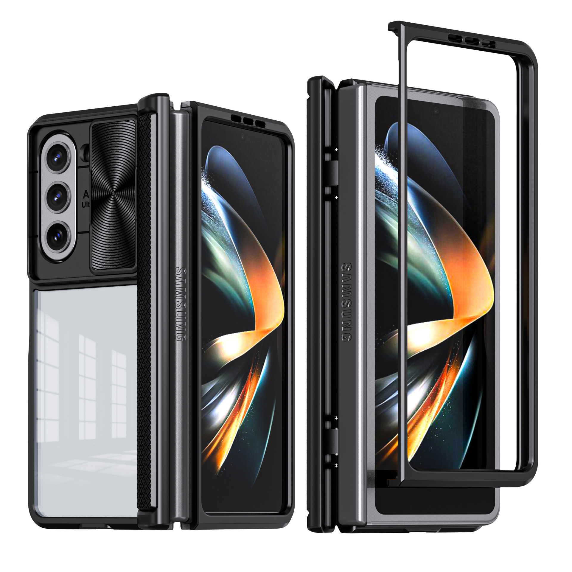 【Fold 5 部份現貨】XPRO - Clear Armor - Samsung Fold 6 Case 透明鉸鏈蓋鏡頭保護防撞手機殼