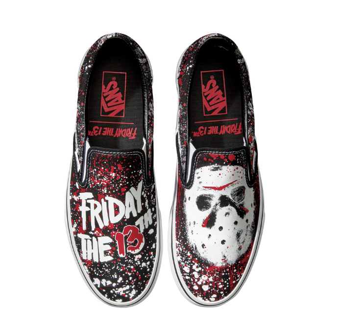 VANS X HOUSE OF TERROR 'FRIDAY THE 13TH' CLASSIC SLIP-ON