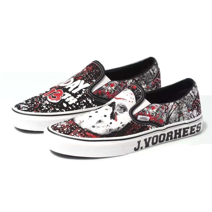 VANS X HOUSE OF TERROR 'FRIDAY THE 13TH' CLASSIC SLIP-ON