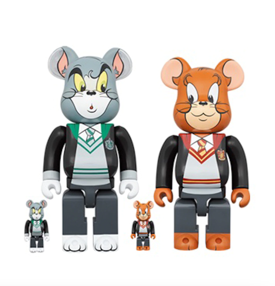 BE@RBRICK X TOM AND JERRY IN HOGWARTS HOUSE ROBES 100% & 400% SET