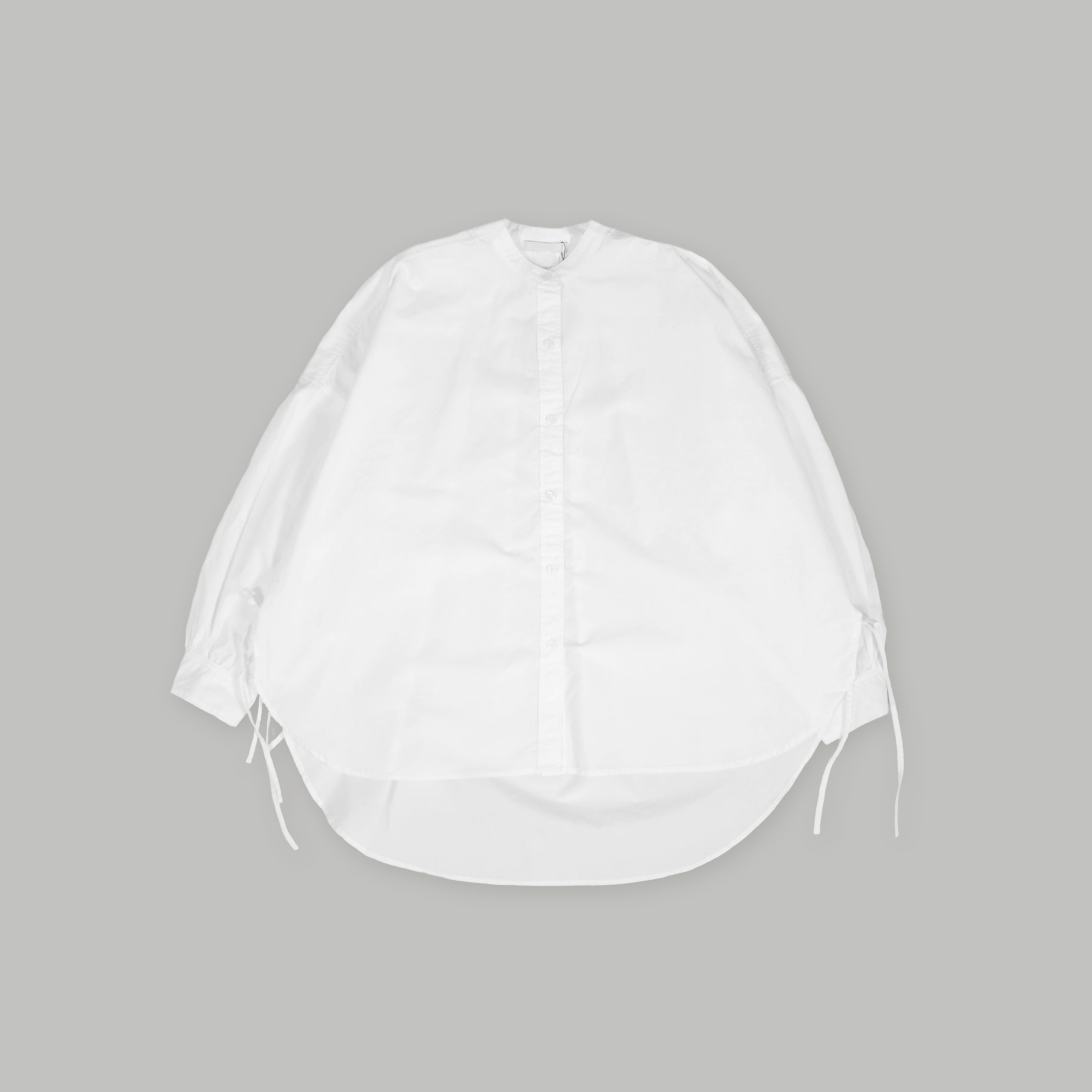 J.P.L. 立領側繫帶弧形襯衫 ╭ 4色 ╮