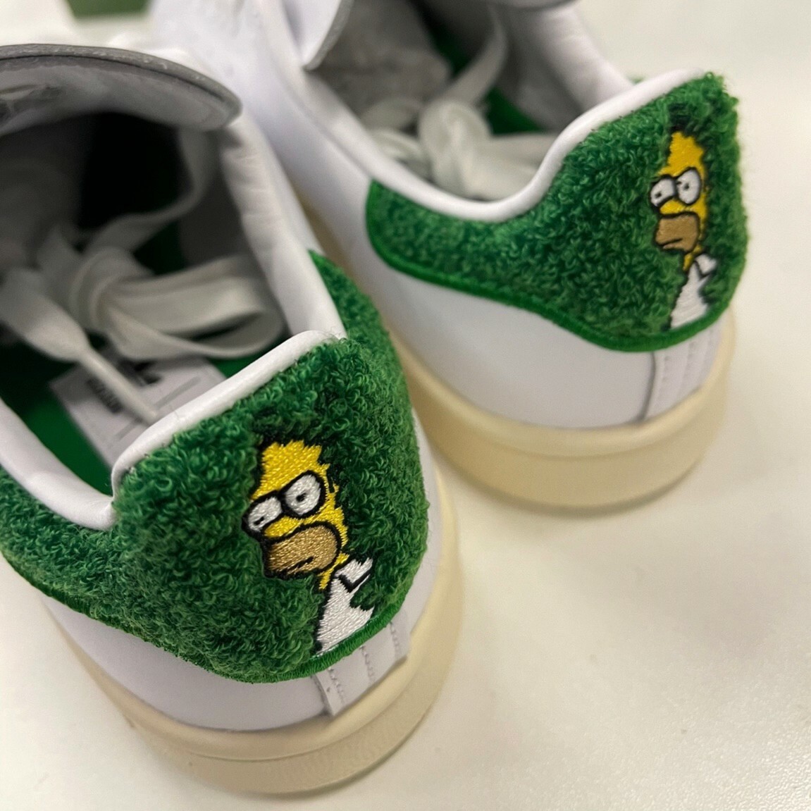 Adidas Stan Smith x The Simpsons "Homer Simpson" 辛普森聯名 迷因 白綠 休閒鞋