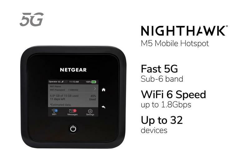 Netgear Nighthawk M5 5G Pocket WiFi 流動熱點裝置 (MR5200)