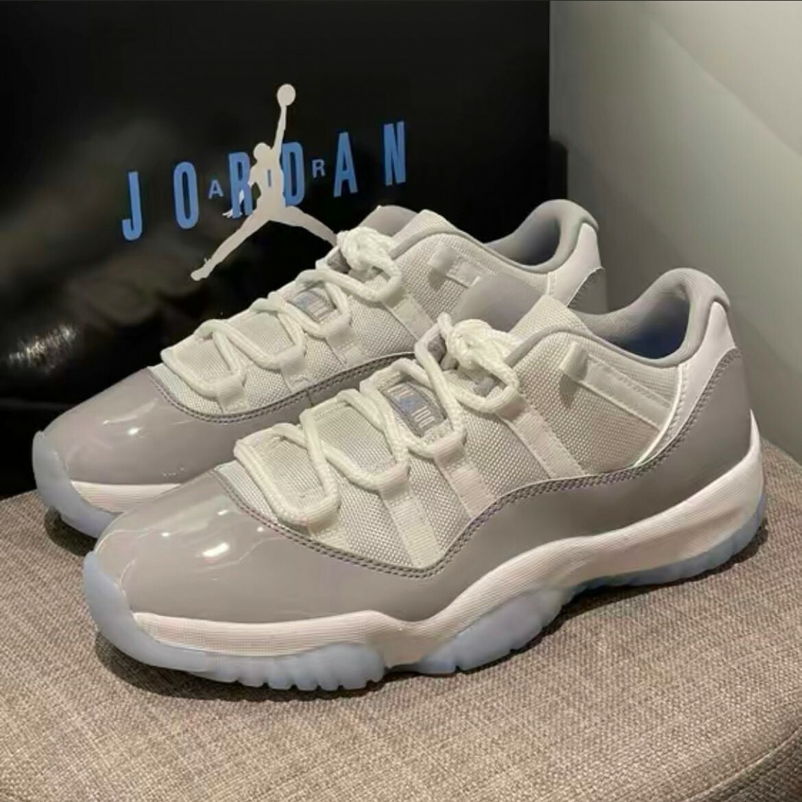 Nike Air Jordan 11 Low Cement Grey 水泥灰 漆皮 冰底 AJ11