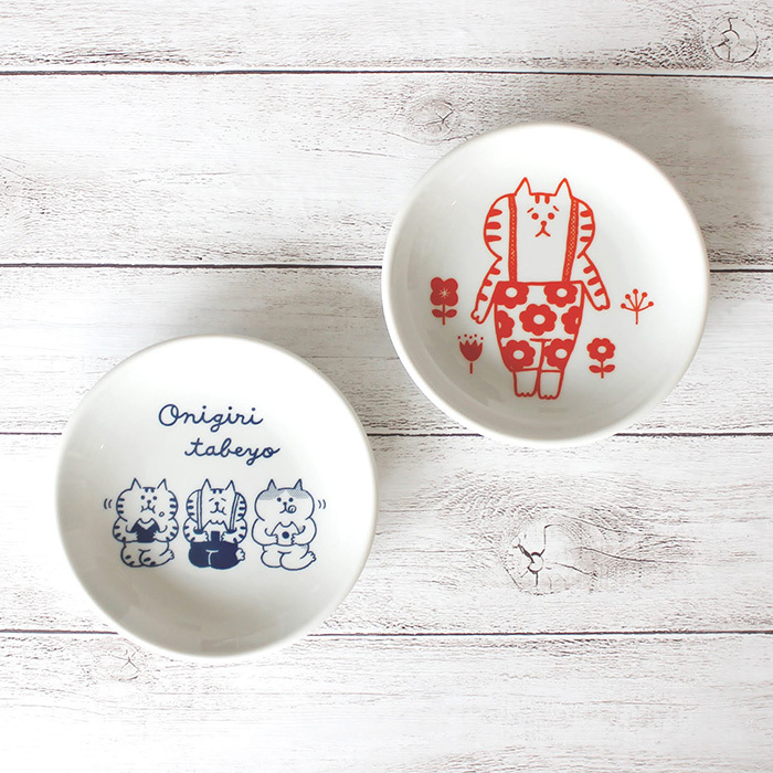 喵之助與朋友 陶瓷小碟 小盤子｜日本MIND WAVE