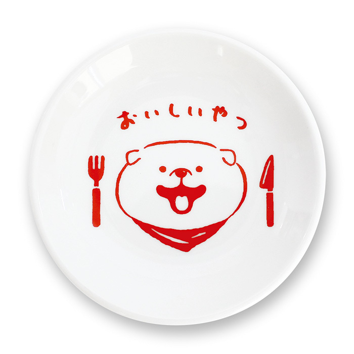 紅色柴犬 陶瓷小碟 小盤子｜日本MIND WAVE