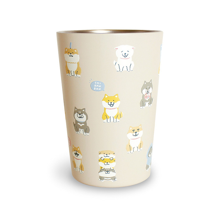 柴犬 2WAY真空不鏽鋼杯 保溫保冷杯｜日本MIND WAVE