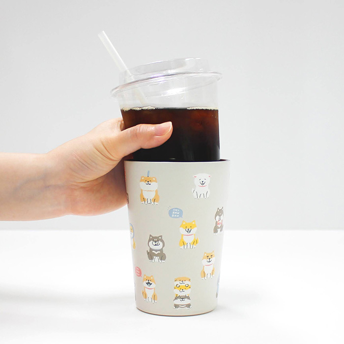 柴犬 2WAY真空不鏽鋼杯 保溫保冷杯｜日本MIND WAVE