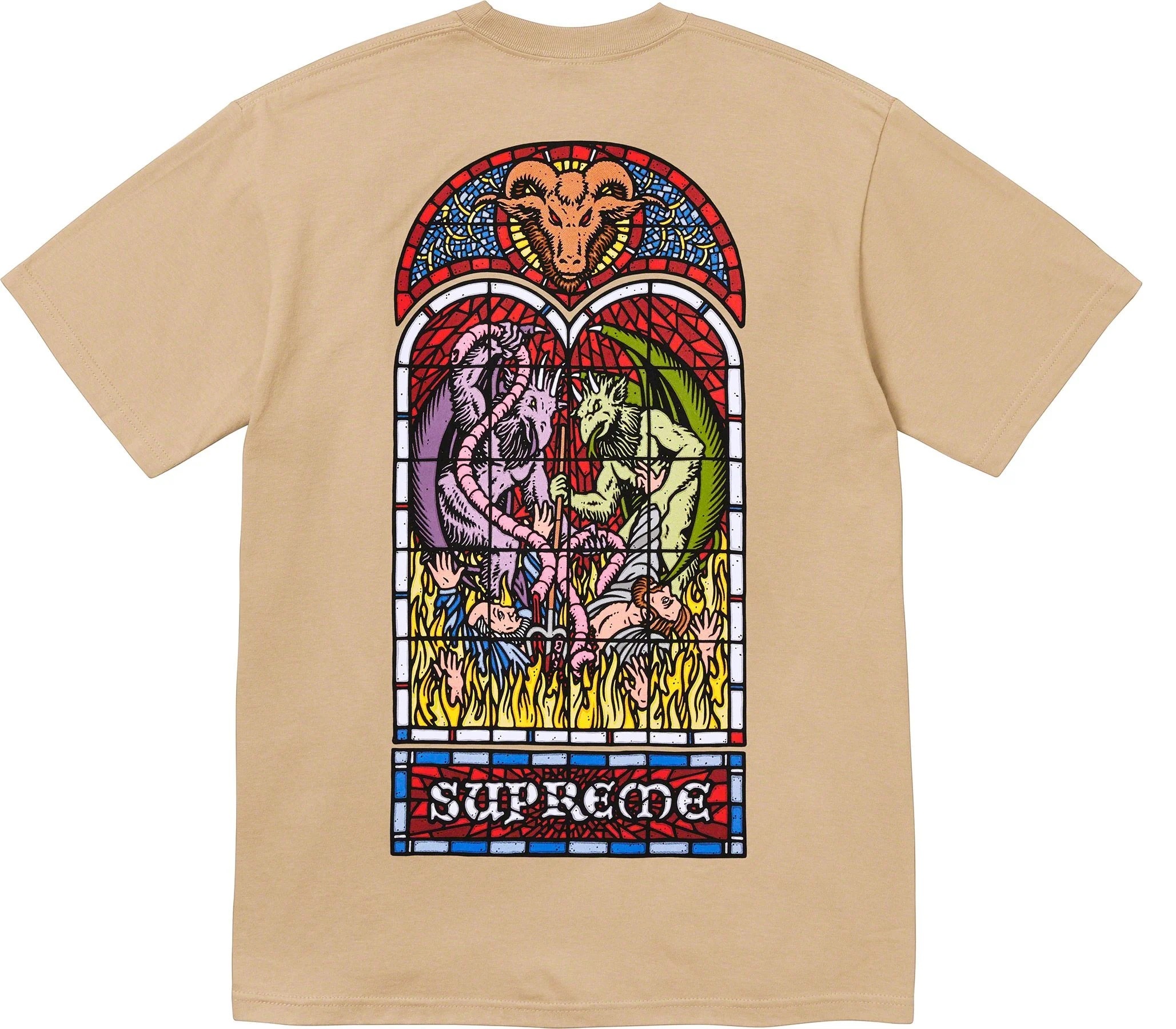 [現貨] Supreme FW23 Worship TEE Khaki